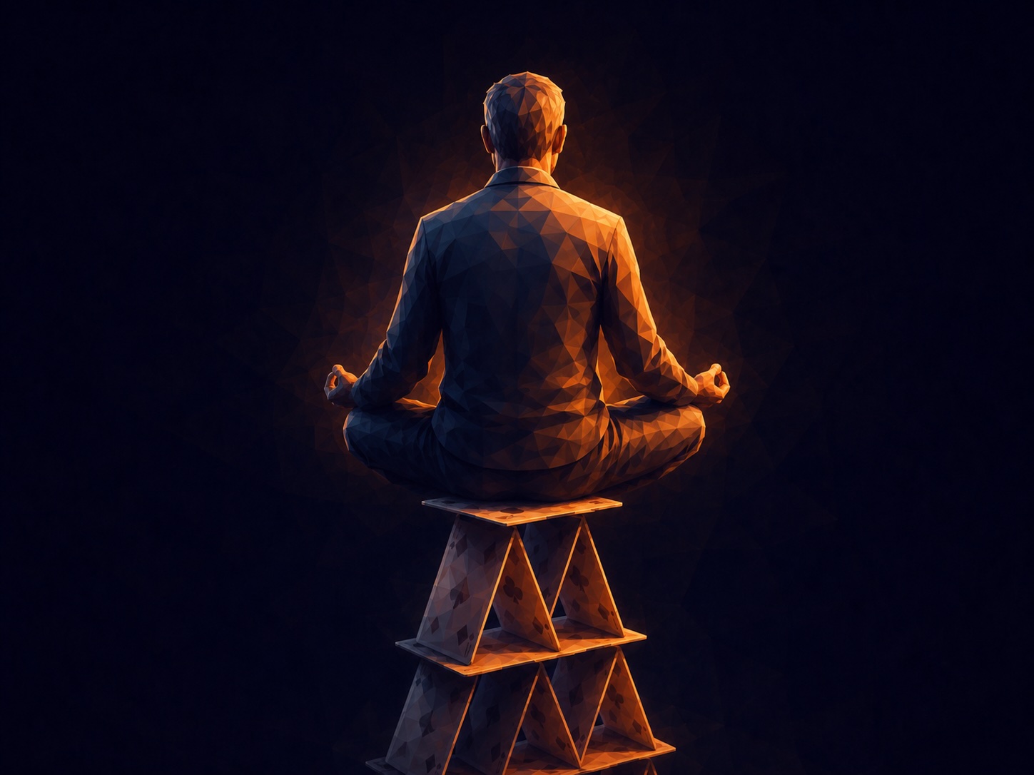 Personne assise en méditation dans une lumière douce, illustrant les limites de la méditation face au mode survie